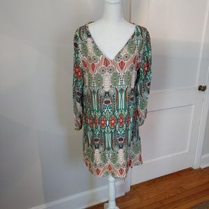 Ladies Multicolored Cotton Casual Dress Tunic